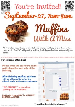 Muffins with a Miss detail flyer